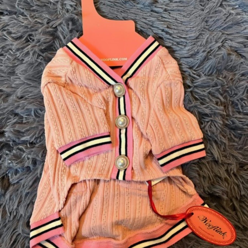 Preppy Cardigan by Wooflink - PINK SIZE 3 - Picture 4 of 9